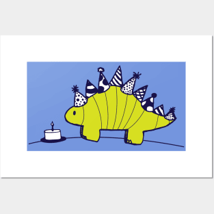 Birthday Stegosaurus Posters and Art